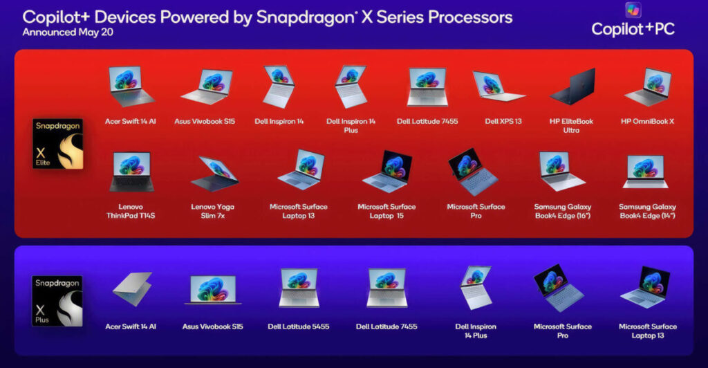 Tous les nouveaux ordinateurs portables à base de processeur ARM Qualcomm Snapdragon X