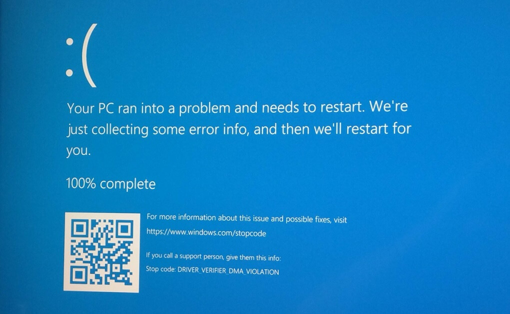 Ecran Bleu Windows 10