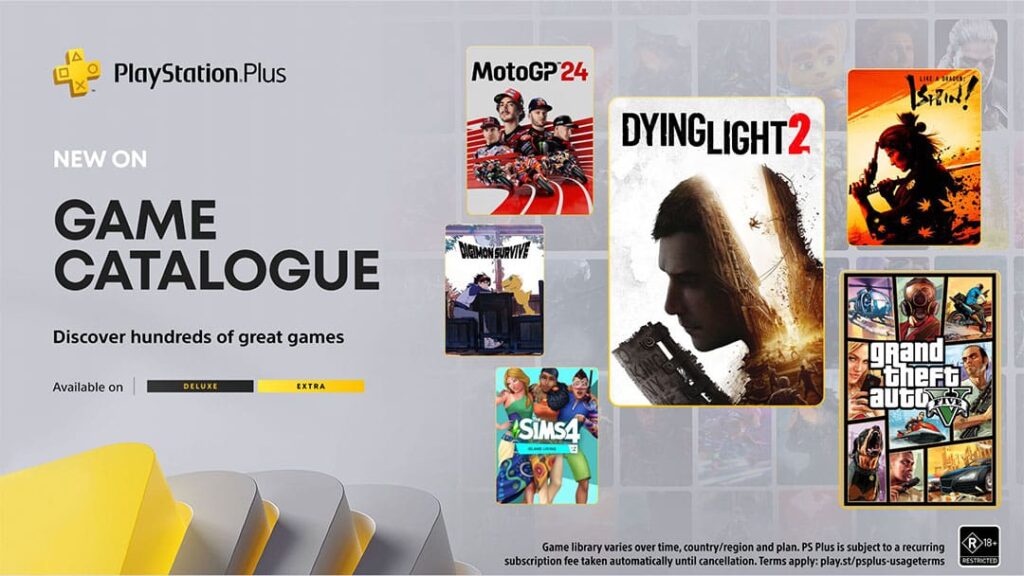 PS Plus Extra/Deluxe Games - November 2024: Dying Light 2, Like a Dragon: Ishin