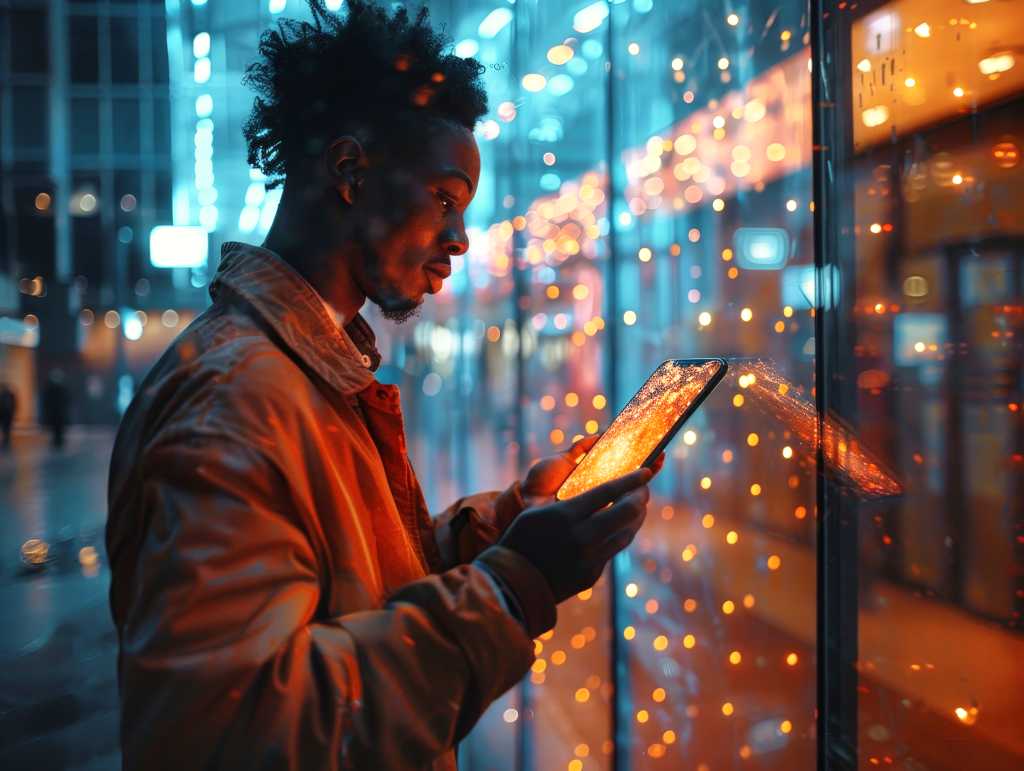 Man in Data Service Room