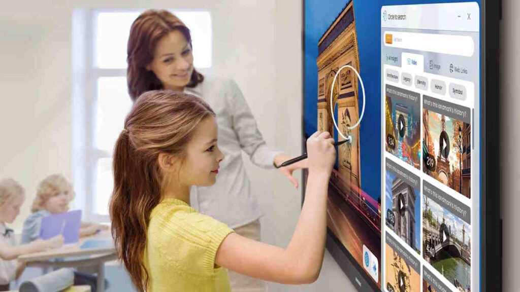 Samsung's "smart board" offers Circle to Search on huge displays
