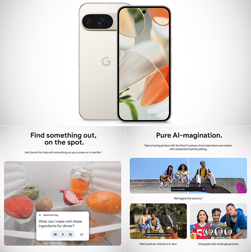 128GB Google Pixel 9 Smartphone Porcelain